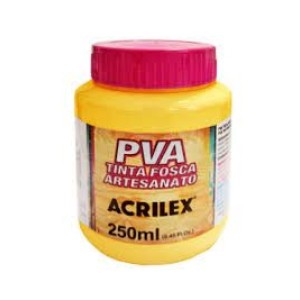 TINTA PLASTICA 250ML 505/AMARELO OURO ACRILEX