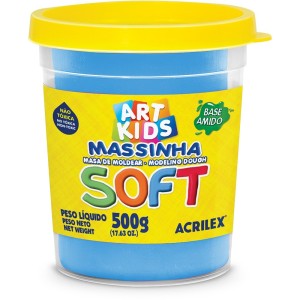 MASSA MODELAR 500G ACRILEX 109/AZUL 7350