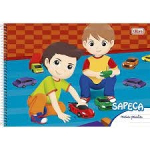 CADERNO 1/2 PAUTA CAPA DURA 40FOLHAS TILIBRA KIDS  - UN